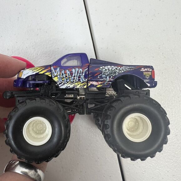 Lot of 3 Hot Wheels Monster Jam Truck Grave Digger Ninja Turtles Manic Rev Tredz - Picture 7 of 13